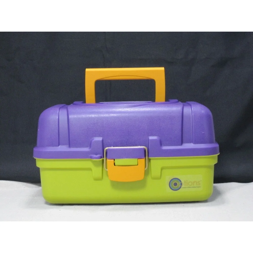 Creative Options 2-Tray Craft Box Storage Latched Organizer Plano 6102-86 New